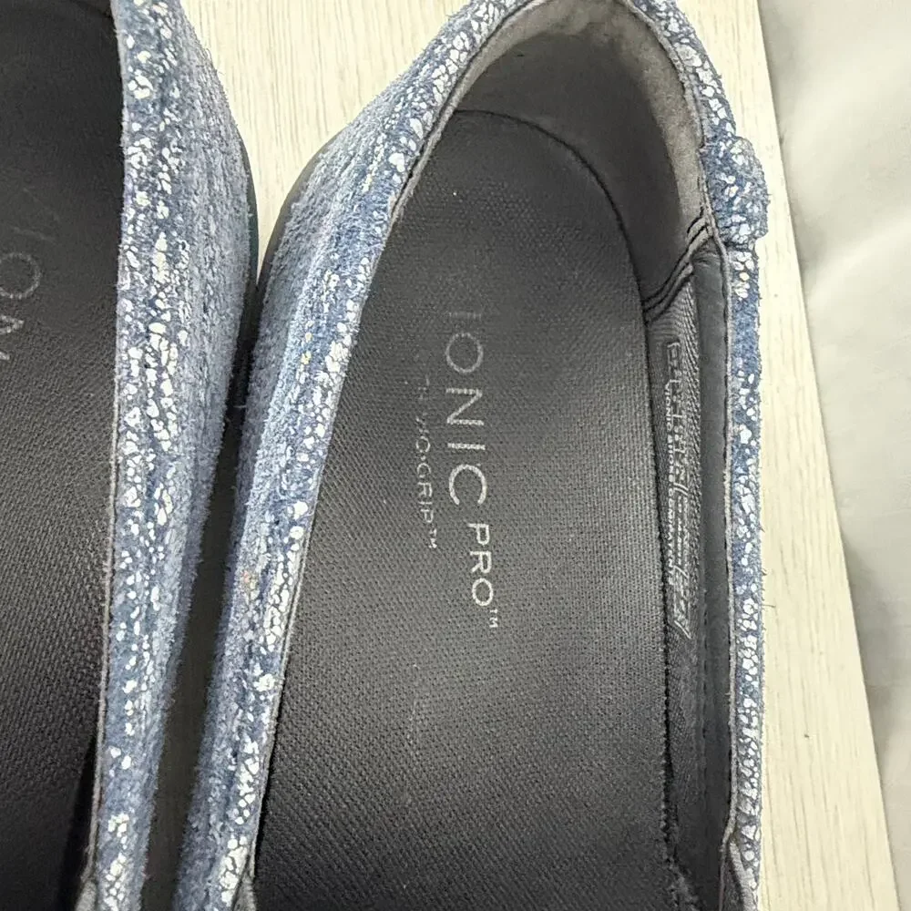 Vionic Pro Avery Metallic Shoes Womens Size 7 Comfort Orthotic Slip On